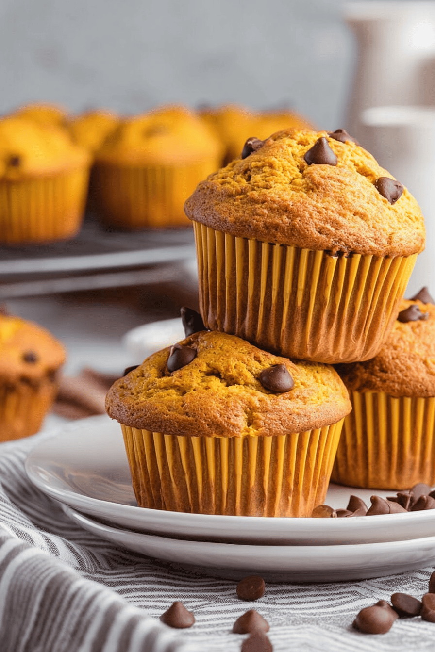 Easy Pumpkin Muffins Recipe ingredients organized and measured on kitchen counter
