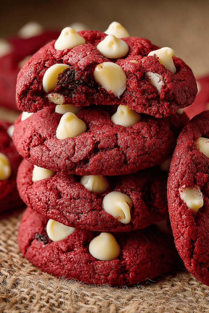 Easy Red Velvet White Chip Cookies