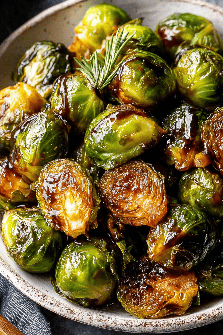 Easy Roasted Balsamic Brussels Sprouts Recipe