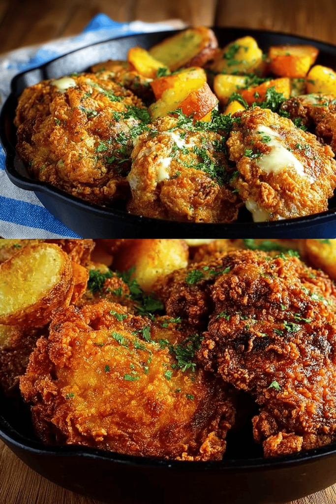 Easy Skillet Buttermilk Fried Chicken