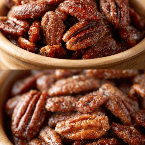 Easy Slow Cooker Cinnamon Pecans