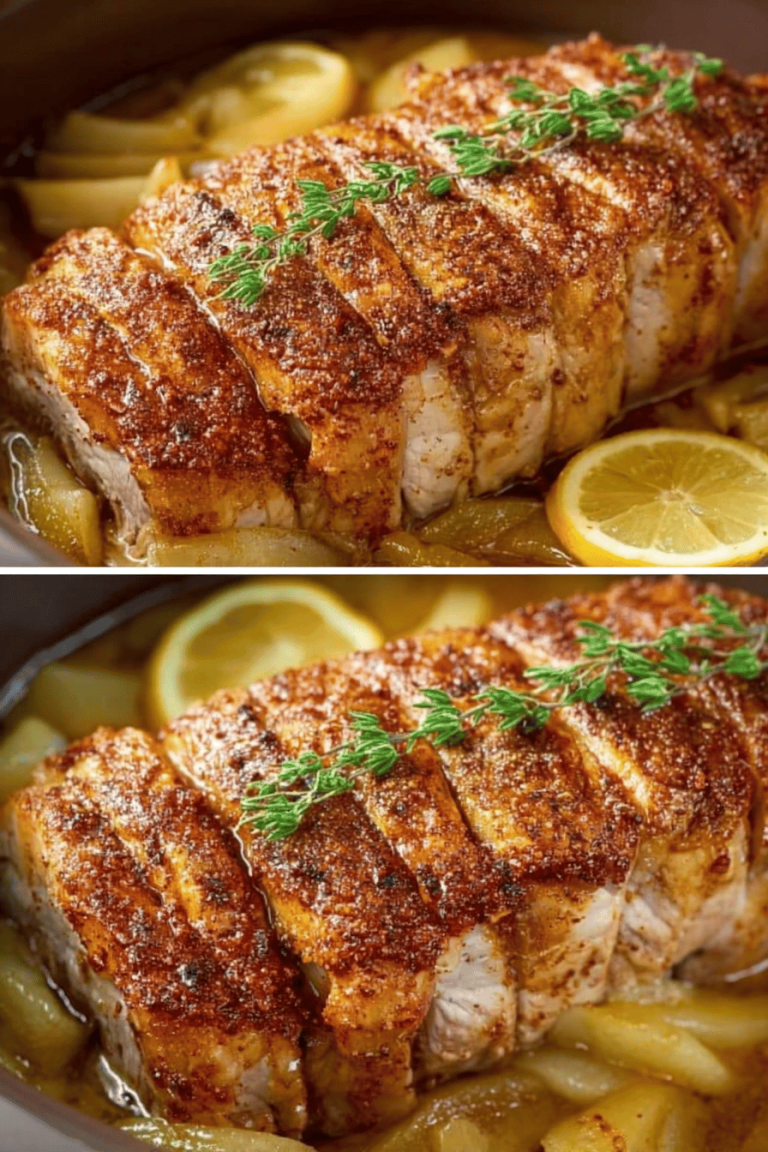 Easy Slow Cooker Honey Apple Pork Loin Recipe