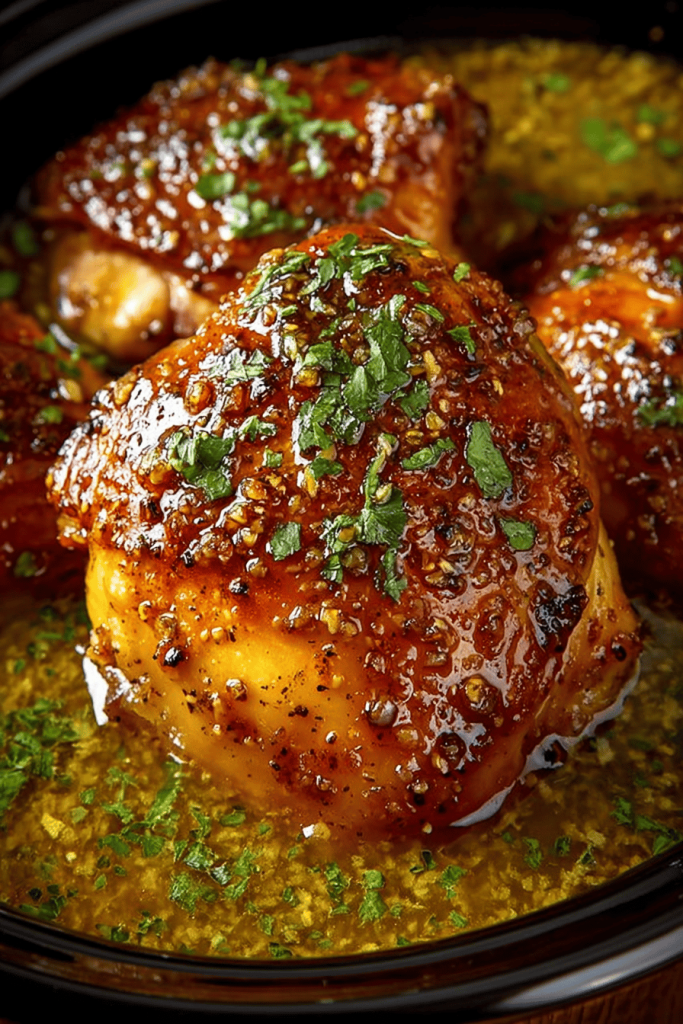 Easy Slow Cooker Honey Orange Garlic Chicken Recipe