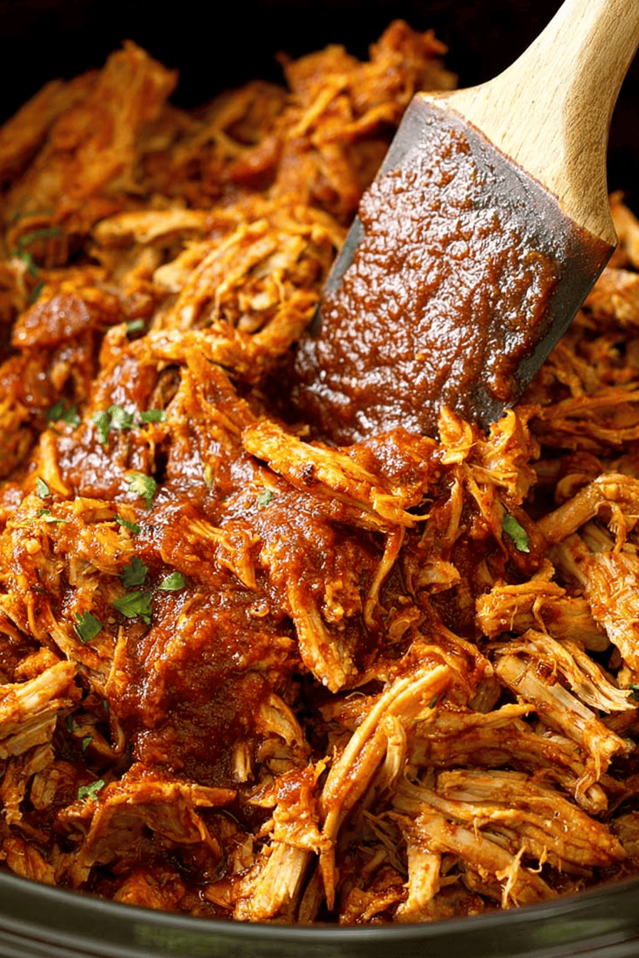 Easy Slow Cooker Pulled Pork Recipe final dish beautifully presented and ready to serve