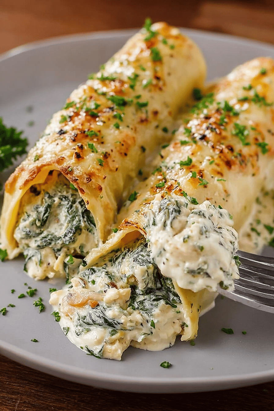 Easy Spinach Artichoke Chicken Manicotti Recipe ingredients organized and measured on kitchen counter