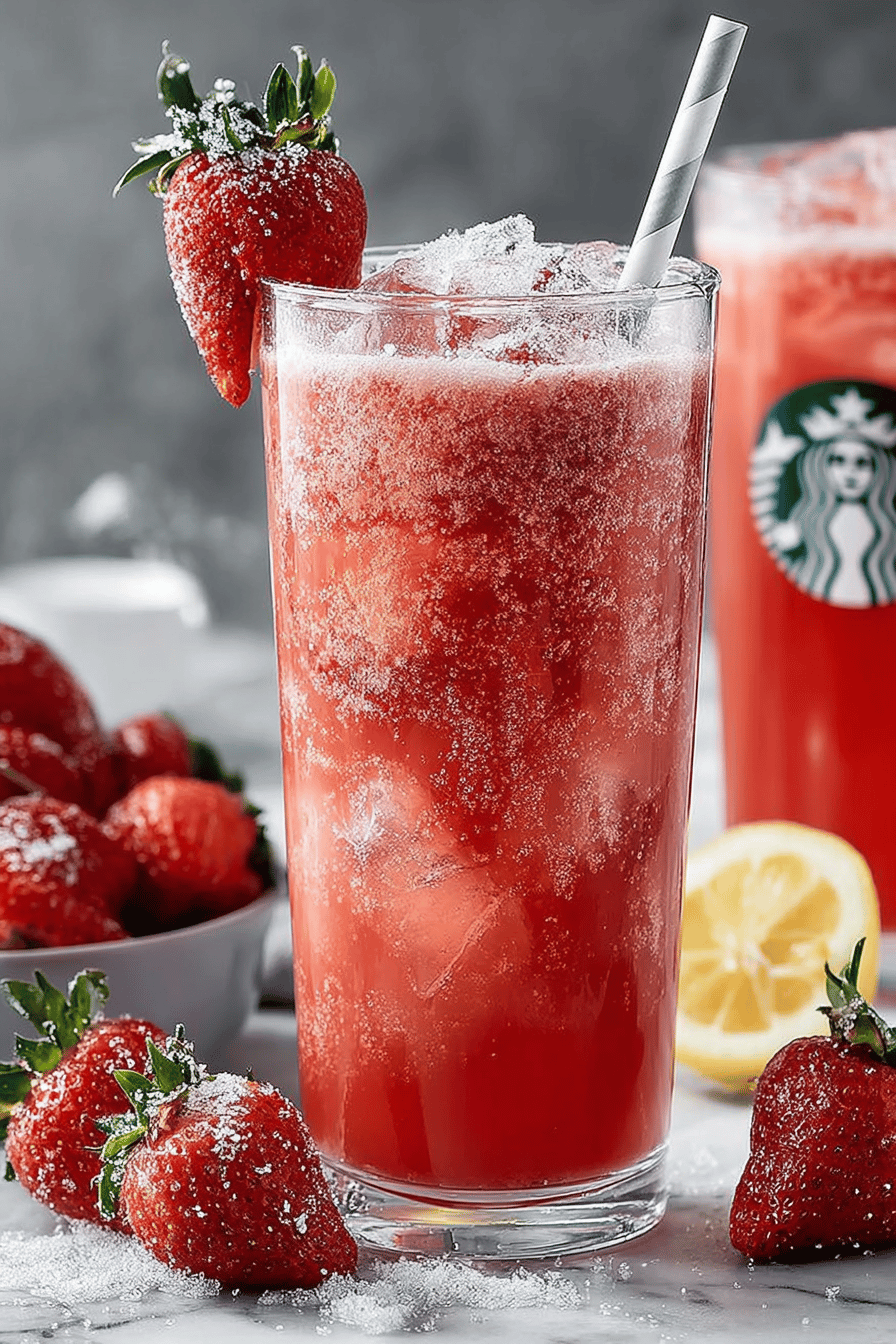 Easy Starbucks Strawberry Acai Refresher Copycat Recipe
