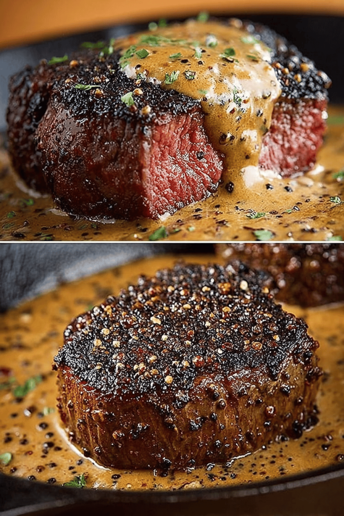 Easy Steak Au Poivre Recipe