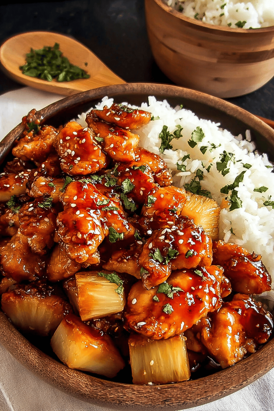Easy Sticky Pineapple Chicken Recipe