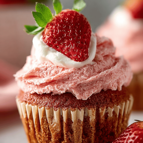 Easy Strawberry Cupcakes Recipe