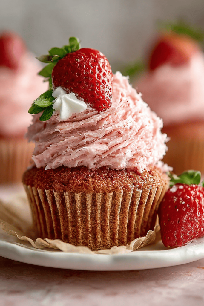 Easy Strawberry Cupcakes Recipe