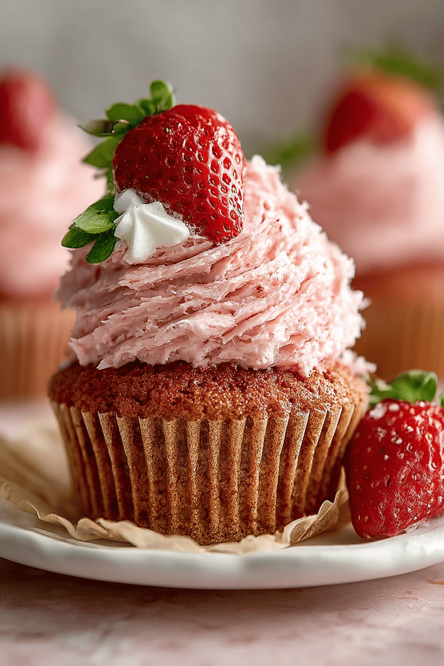 Easy Strawberry Cupcakes Recipe