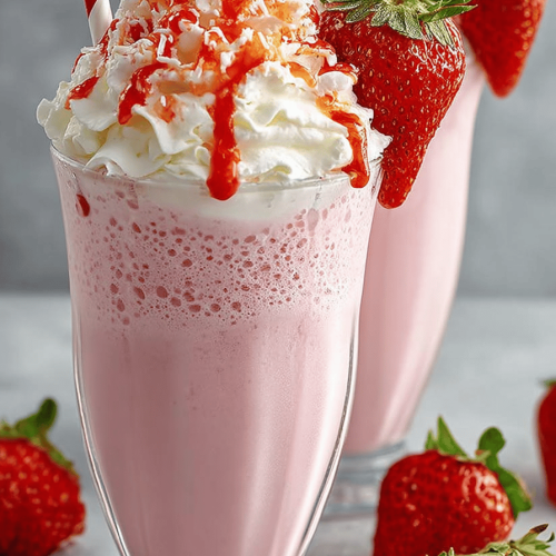 Easy Strawberry Milkshake Recipe