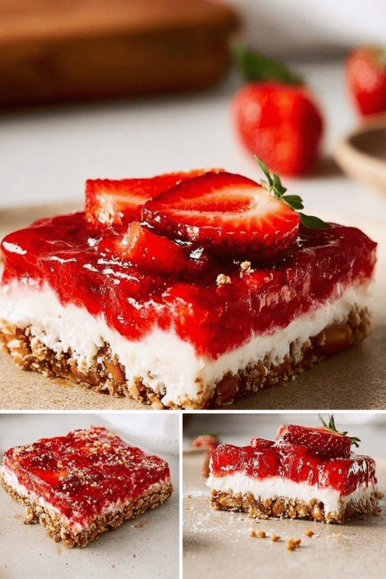 Easy Strawberry Pretzel Salad Recipe