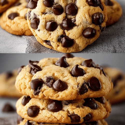 Easy Thick and Chewy Chocolate Chip Cookies