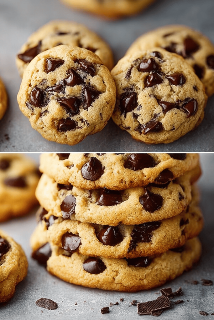 Easy Thick and Chewy Chocolate Chip Cookies