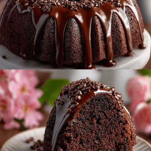 Easy Triple Chocolate Bundt Cake Recipe