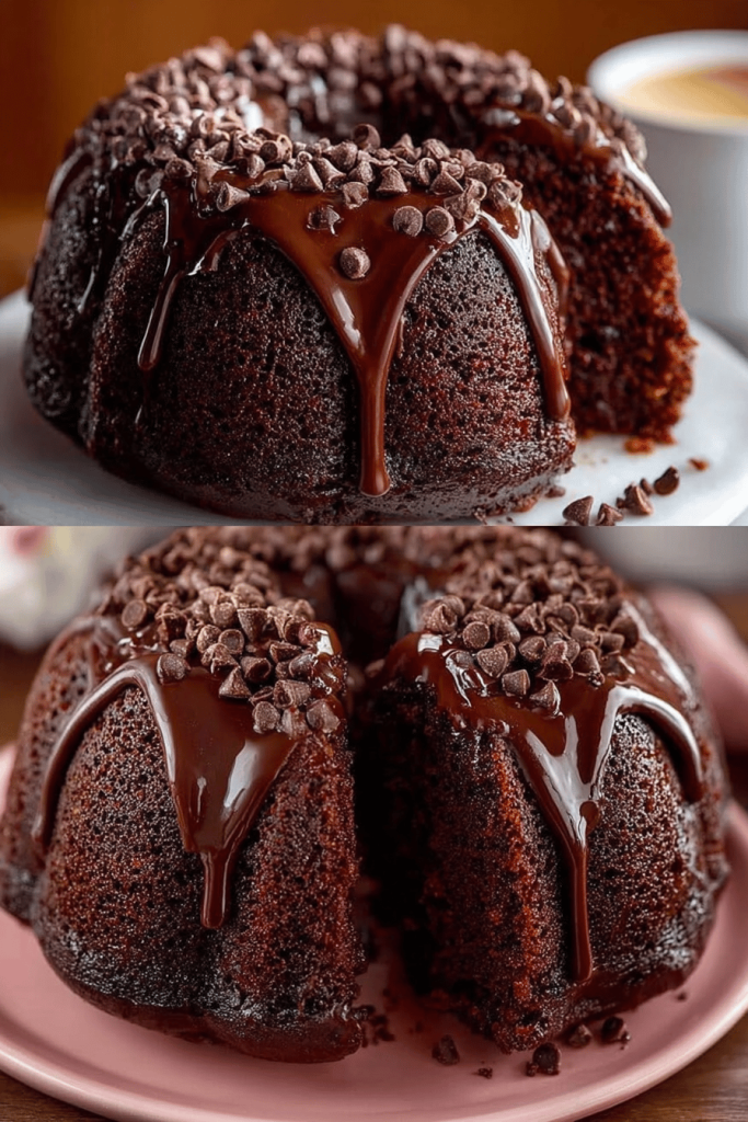Easy Triple Chocolate Bundt Cake Recipe