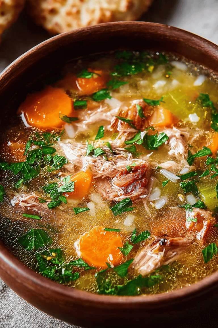 Easy Turkey Carcass Soup Recipe