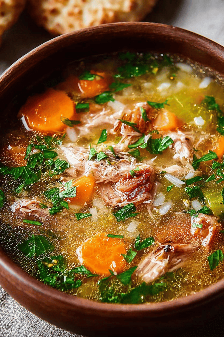Easy Turkey Carcass Soup Recipe