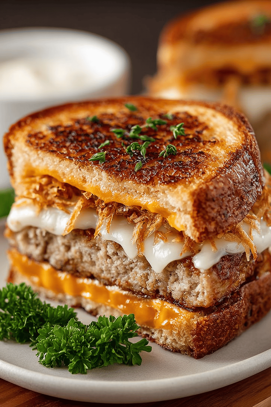 Easy Turkey Patty Melt Recipe