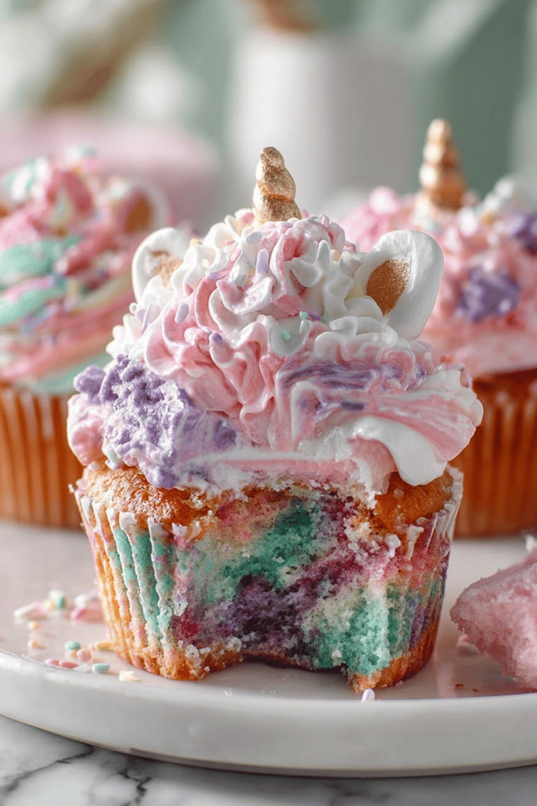 Easy Unicorn Cupcakes Recipe