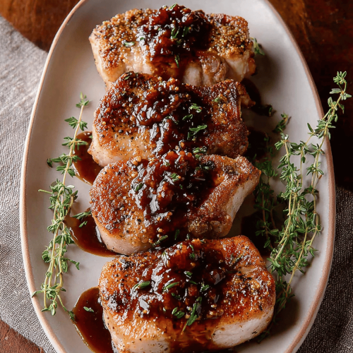 Easy and Delicious Fig and Pig Pork Chops