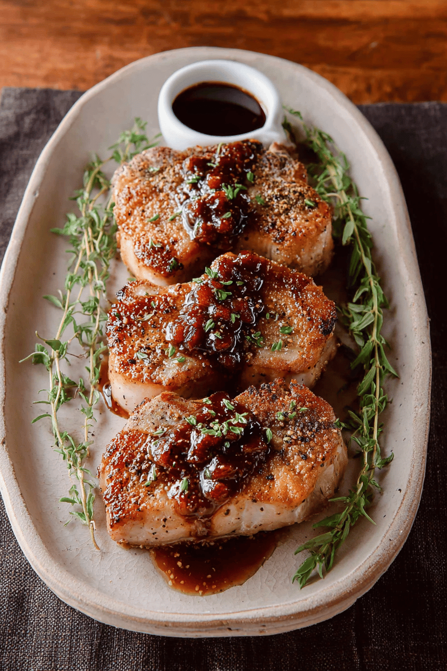 Easy and Delicious Fig and Pig Pork Chops