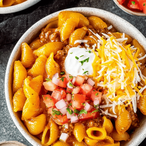 Instant Pot Cheesy Taco Pasta