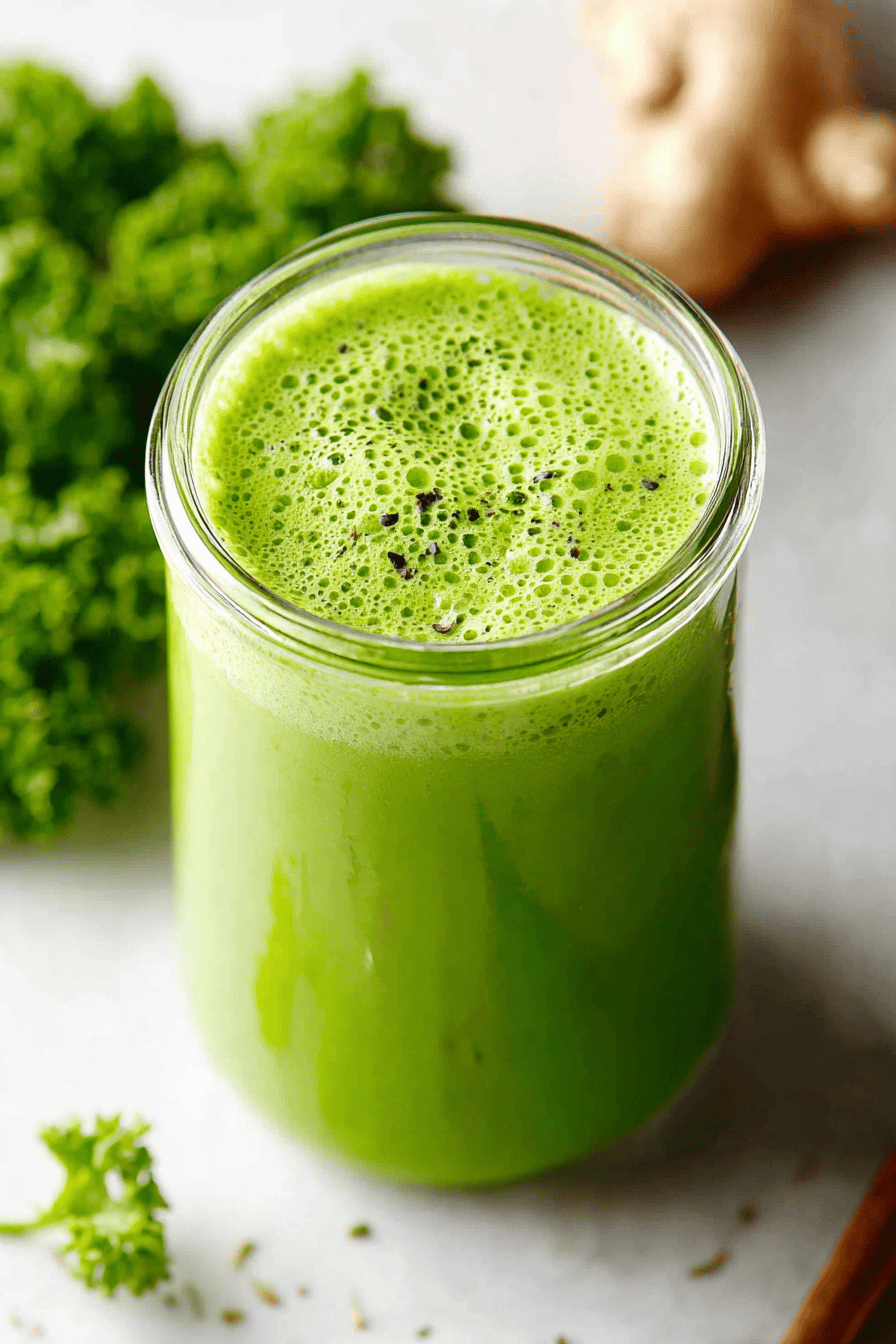 Kale Smoothie: A Healthy and Tasty Recipe slice on plate showing perfect texture and swirl pattern