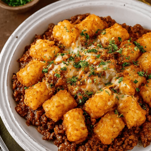 Sloppy Joe Tater Tot Casserole Recipe