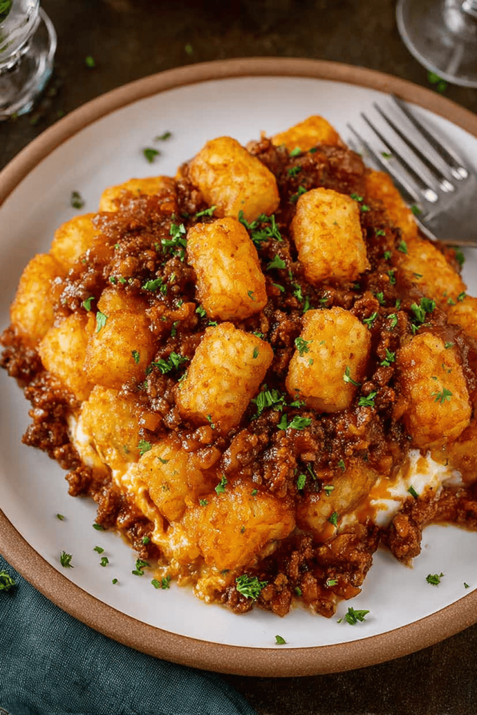 Sloppy Joe Tater Tot Casserole Recipe