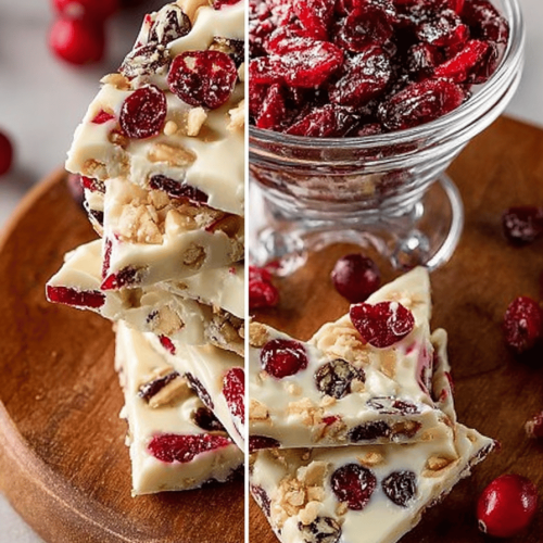 White Chocolate Cranberry Bark Recipe