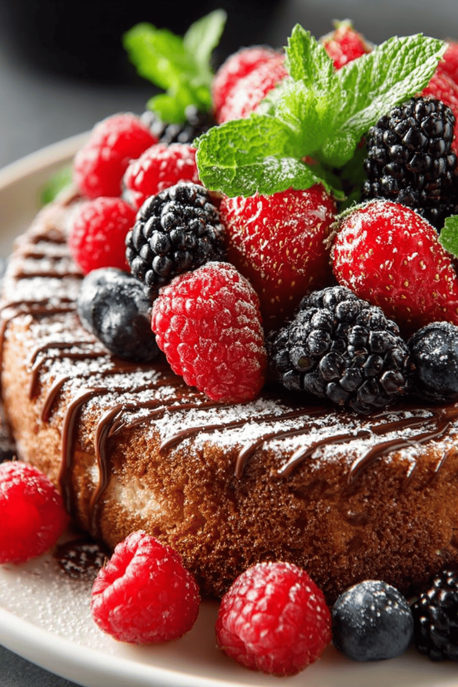 Delish Almond Cake with Berries