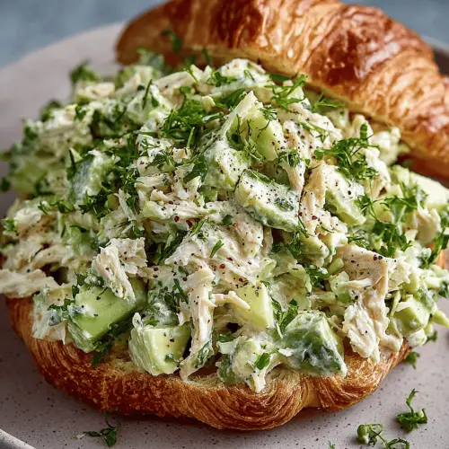 Delish Avocado Chicken Salad Croissant