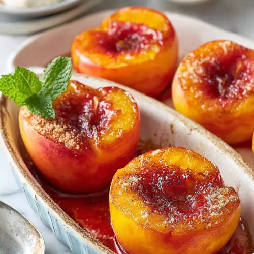 Delish Baked Peaches Recipe