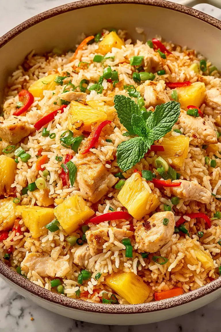 Delish Chicken and Pineapple Fried Rice