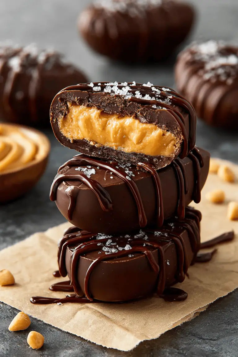 Delish Chocolate Peanut Butter Eggs