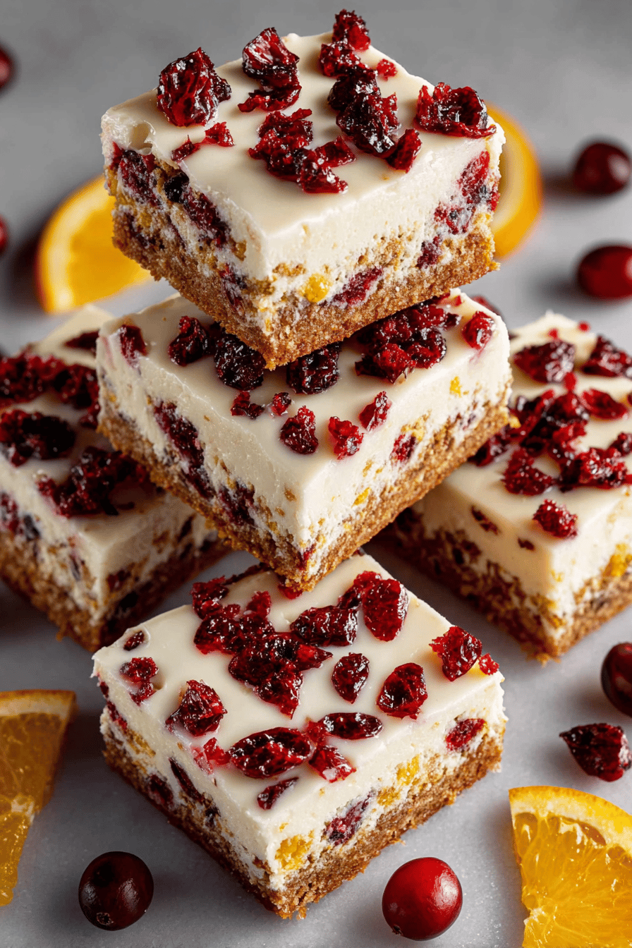 Delish Cranberry Bliss Bars Recipe