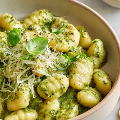 Delish Creamy Pesto Gnocchi