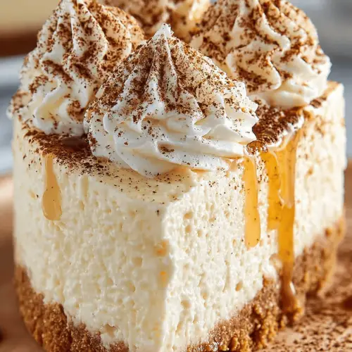 Delish Eggnog No Bake Cheesecake
