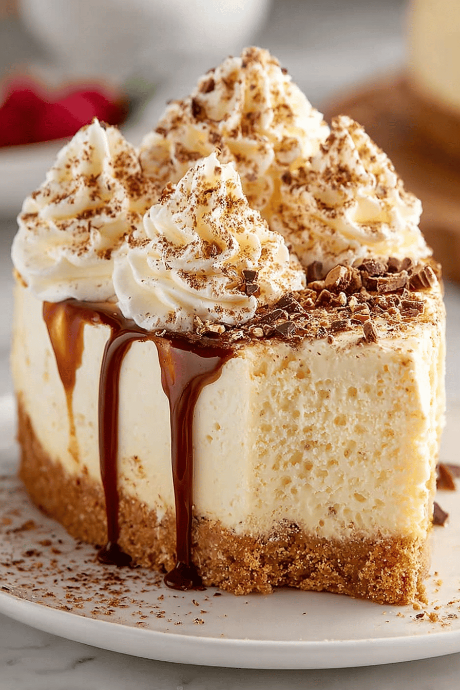 Delish Eggnog No Bake Cheesecake