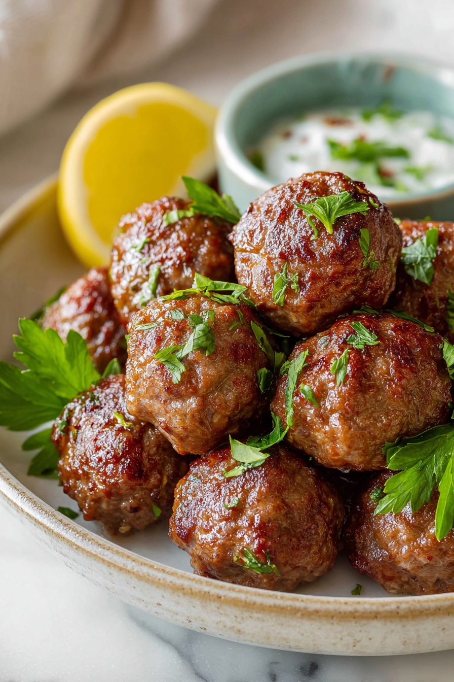Delish Greek Meatballs Made Easy