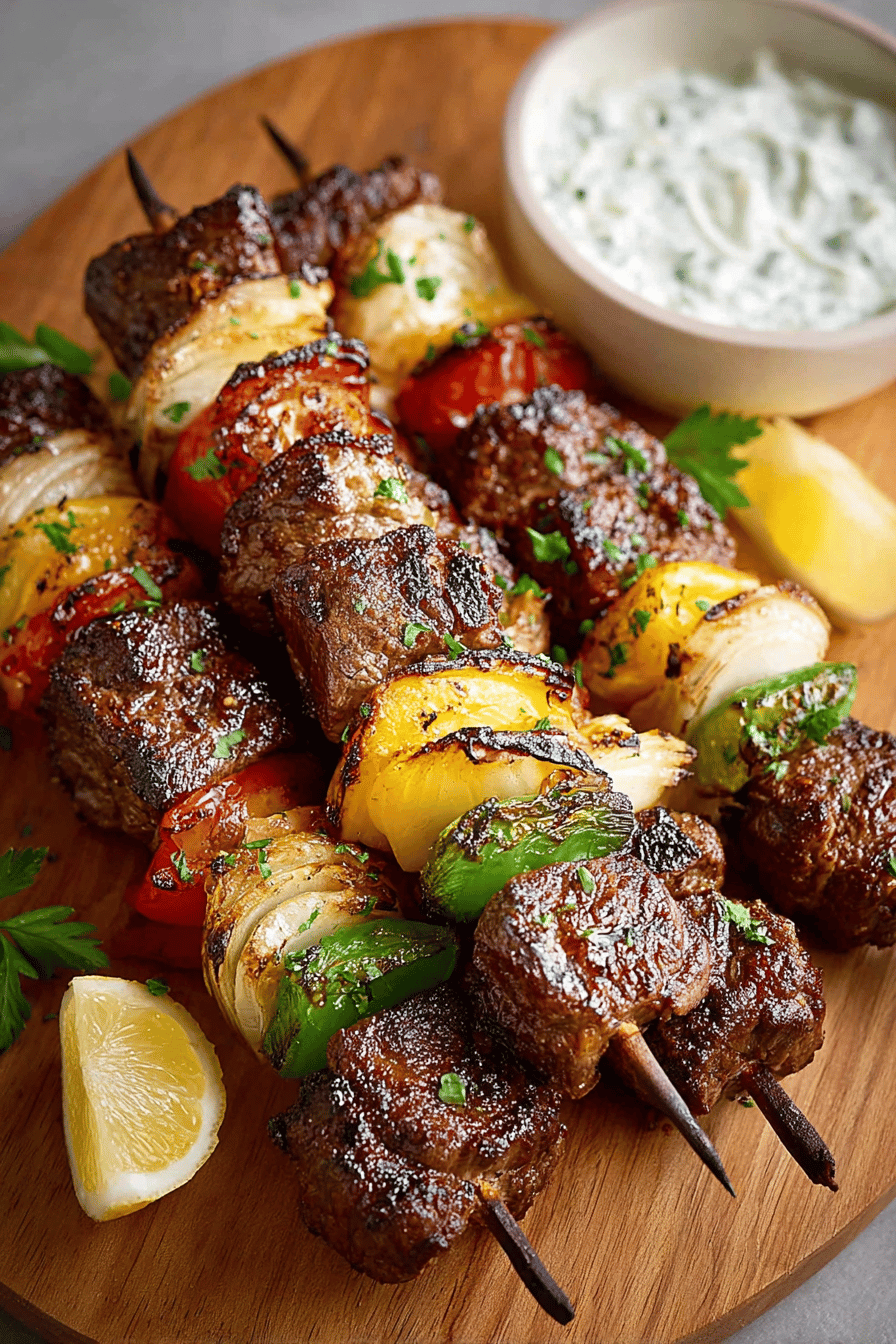 Delish Grilled Lamb Kabobs