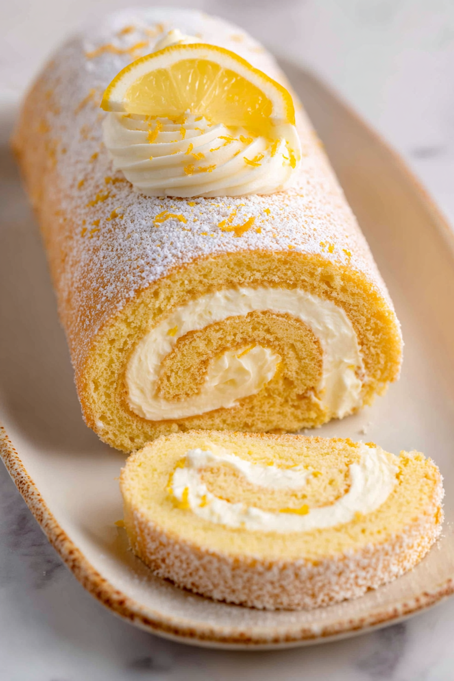 Delish Lemon Cake Roll Recipes