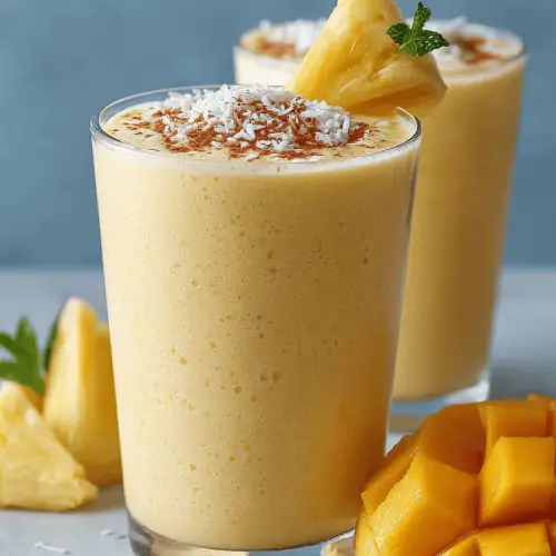 Delish Mango Pineapple Coconut Smoothie