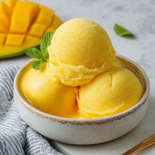 Delish Mango Sorbet Recipe