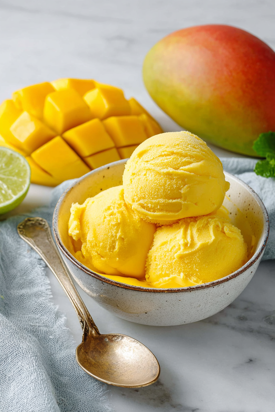 Delish Mango Sorbet Recipe