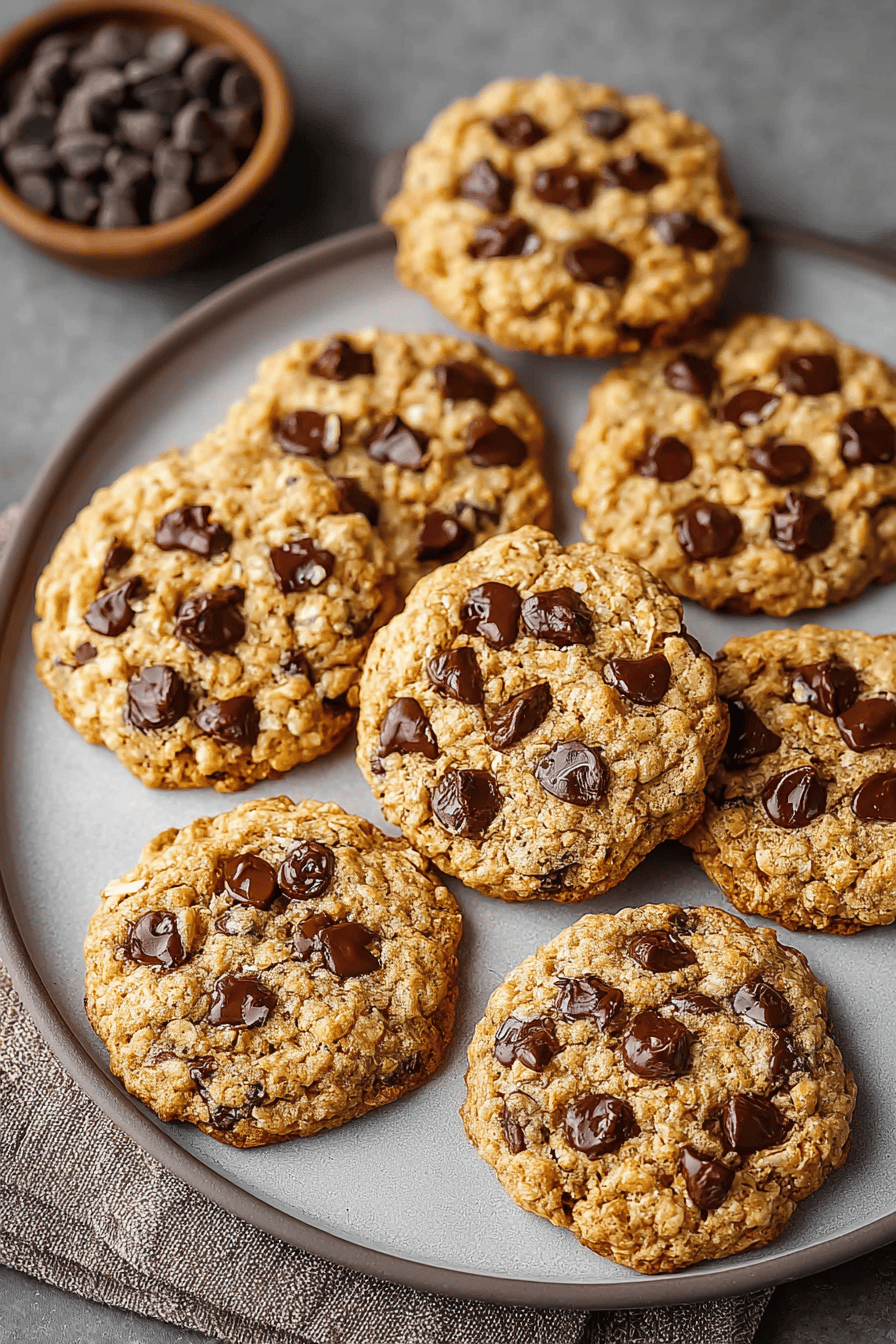 Delish Oatmeal Chocolate Chip Cookies