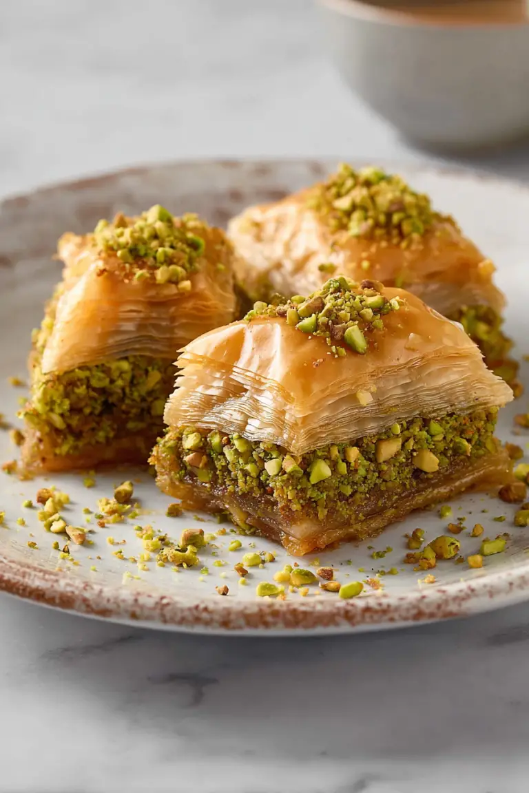 Delish Pistachio Baklava Treats