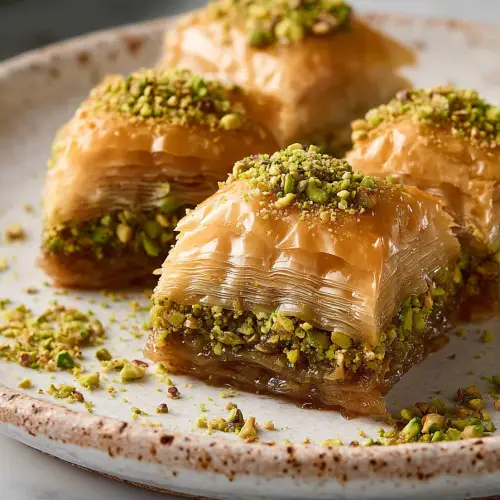 Delish Pistachio Baklava Treats